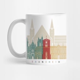 Trondheim skyline poster Mug